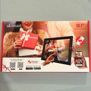 Brand New akimart 10.1" Digital Photo Frame - Black